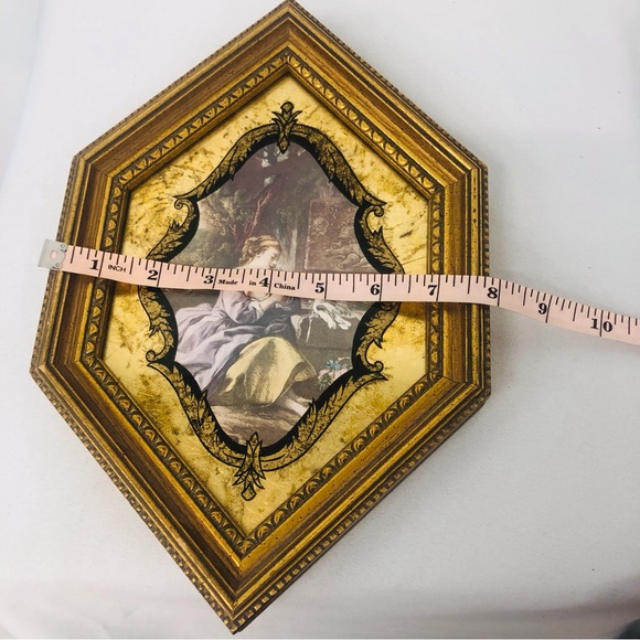 Vintage Gold Wood Glass Framed Prints Baroque Victorian - Picture 10 of 16